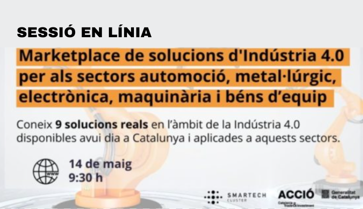 Workshops y congresos sobre industria con la participación de Itemsa en el Marketplace de solucions d'induústria 4.0 a Catalunya